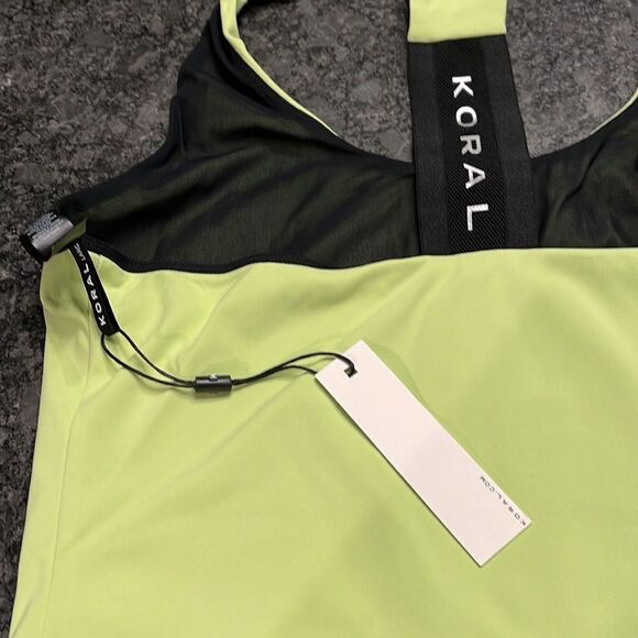 🆕Koral Lime Green Sports Bra NWT - Picture 8 of 8